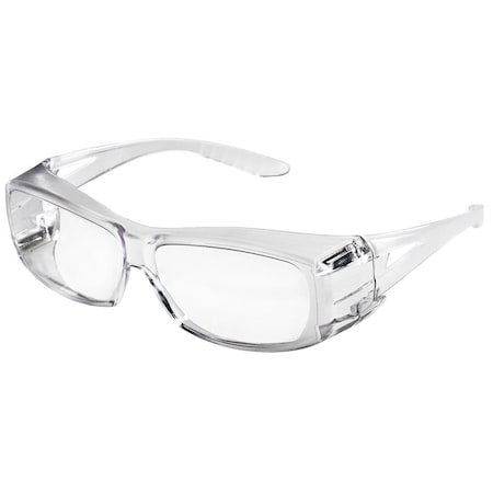 Sellstrom X350, Safety Glasses, Anti-Scratch, Clear Lens, Clear Frame, Full-Frame S79100